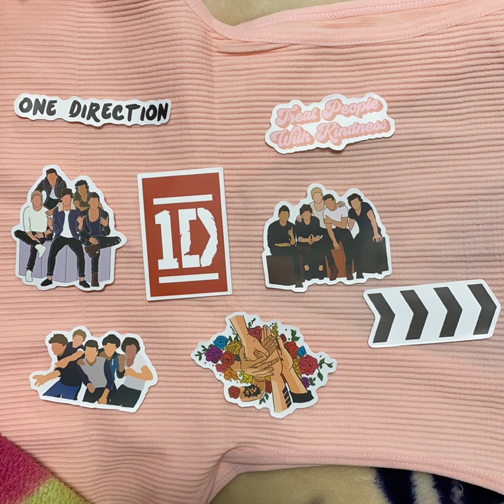 8 NEW One Direction Stickers